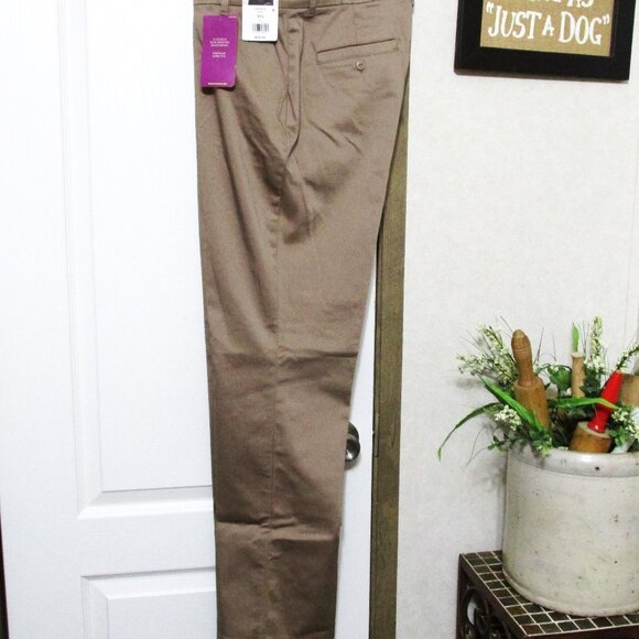 Lee Straight Midrise Khaki Slacks - Picture 1 of 10